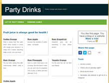 Tablet Screenshot of easypartydrinks.net